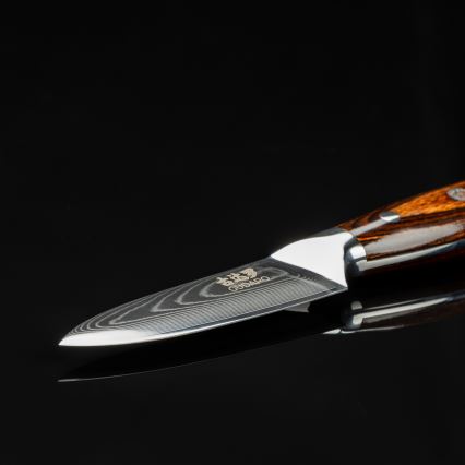 Gudaro - Kuchynský nôž PARING 7,6 cm damašková oceľ