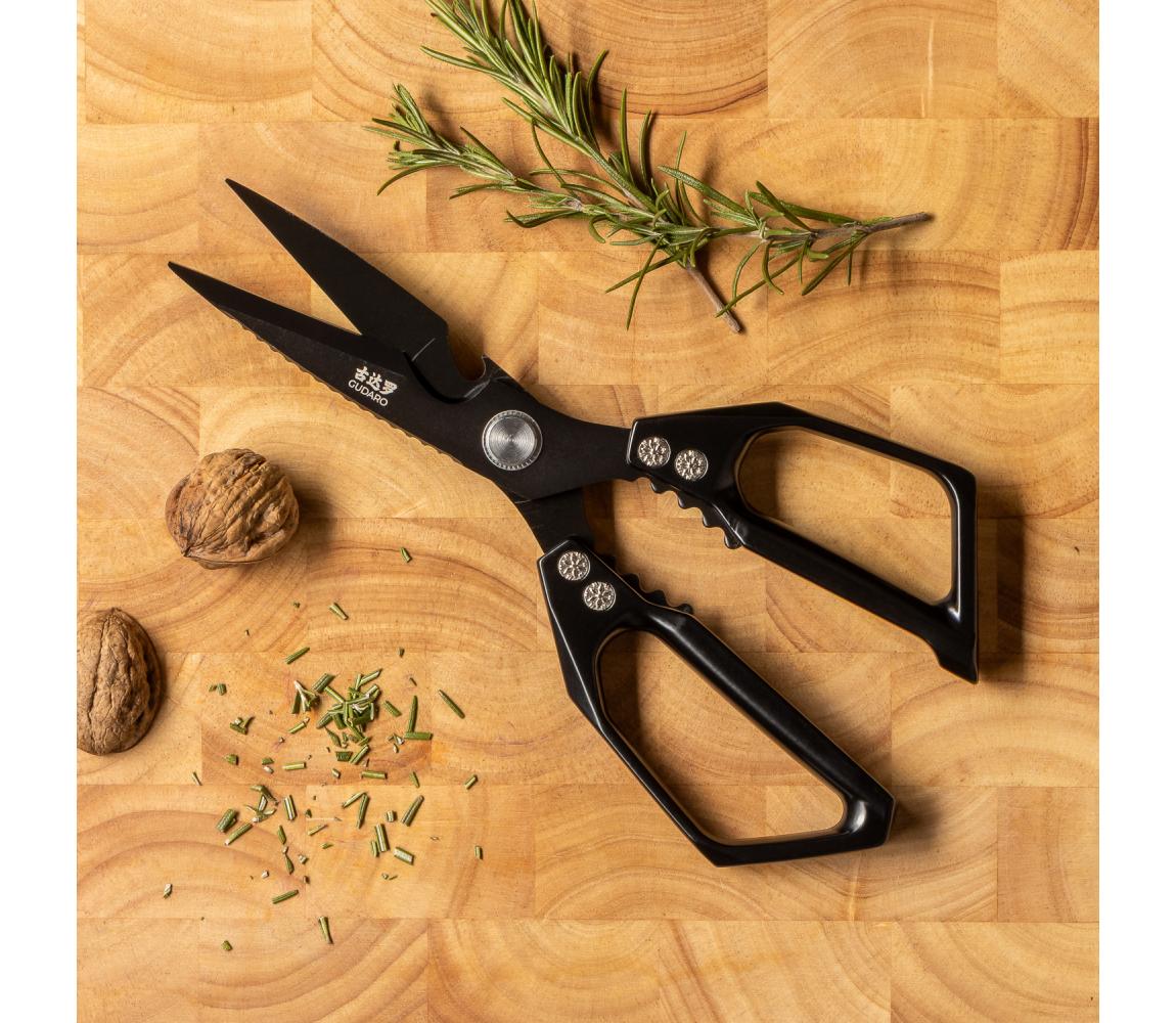 Gudaro - Nožnice na hydinu SHOGUN 23,3 cm čierne GD-CUT-07