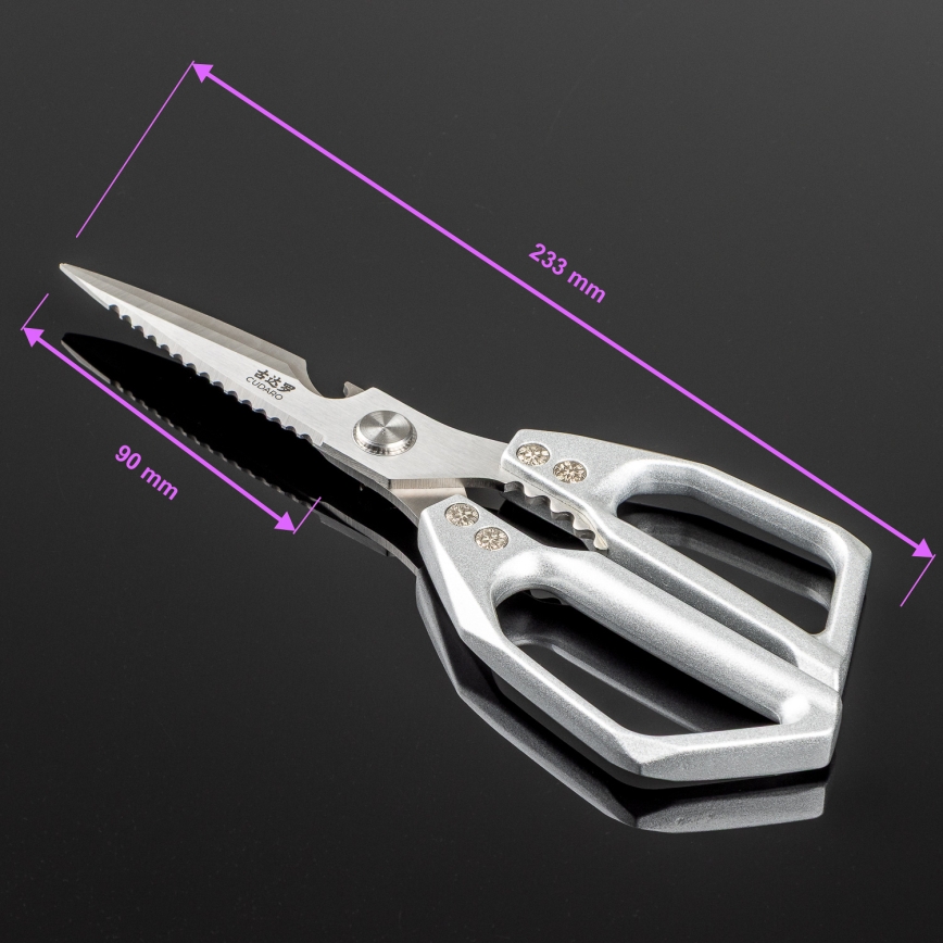 Gudaro - Nožnice na hydinu SHOGUN 23,3 cm strieborné