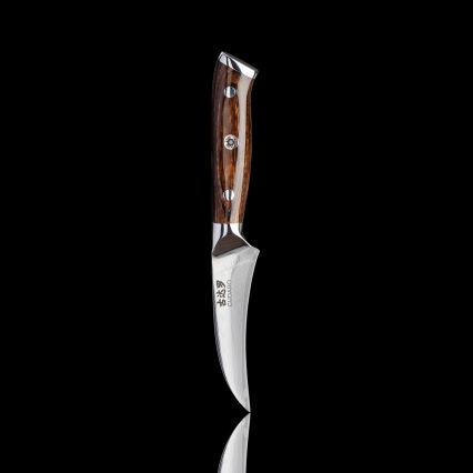 Gudaro - SADA 1x Damaškový šéfkuchársky nôž FENG 8, 67 vrstiev ocele, dĺžka 20 cm + 1x damaškový Santoku kuchynský nôž FENG 7,5, 67 vrstiev ocele, dĺžka 18 cm + 1x ZADARMO damaškový kuchynský nôž na ovocie FENG 3,5, 67 vrstiev ocele, dĺžka 9,5 cm