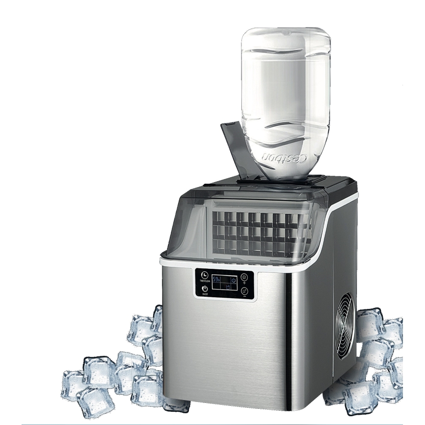 Guzzanti GZ124A - Výrobník ľadu 150 W / 230 V, nerezové prevedenie
