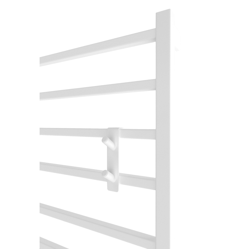 Háčik na radiátor INOX nerez/biela