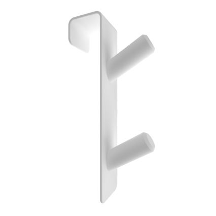 Háčik na radiátor INOX nerez/biela