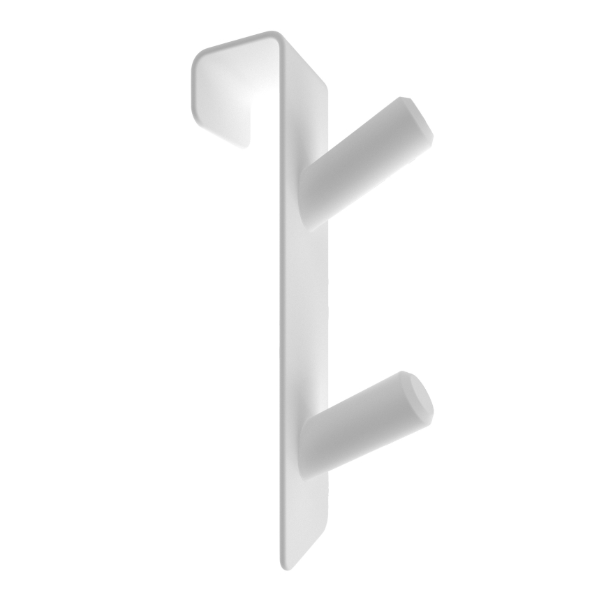 Háčik na radiátor INOX nerez/biela