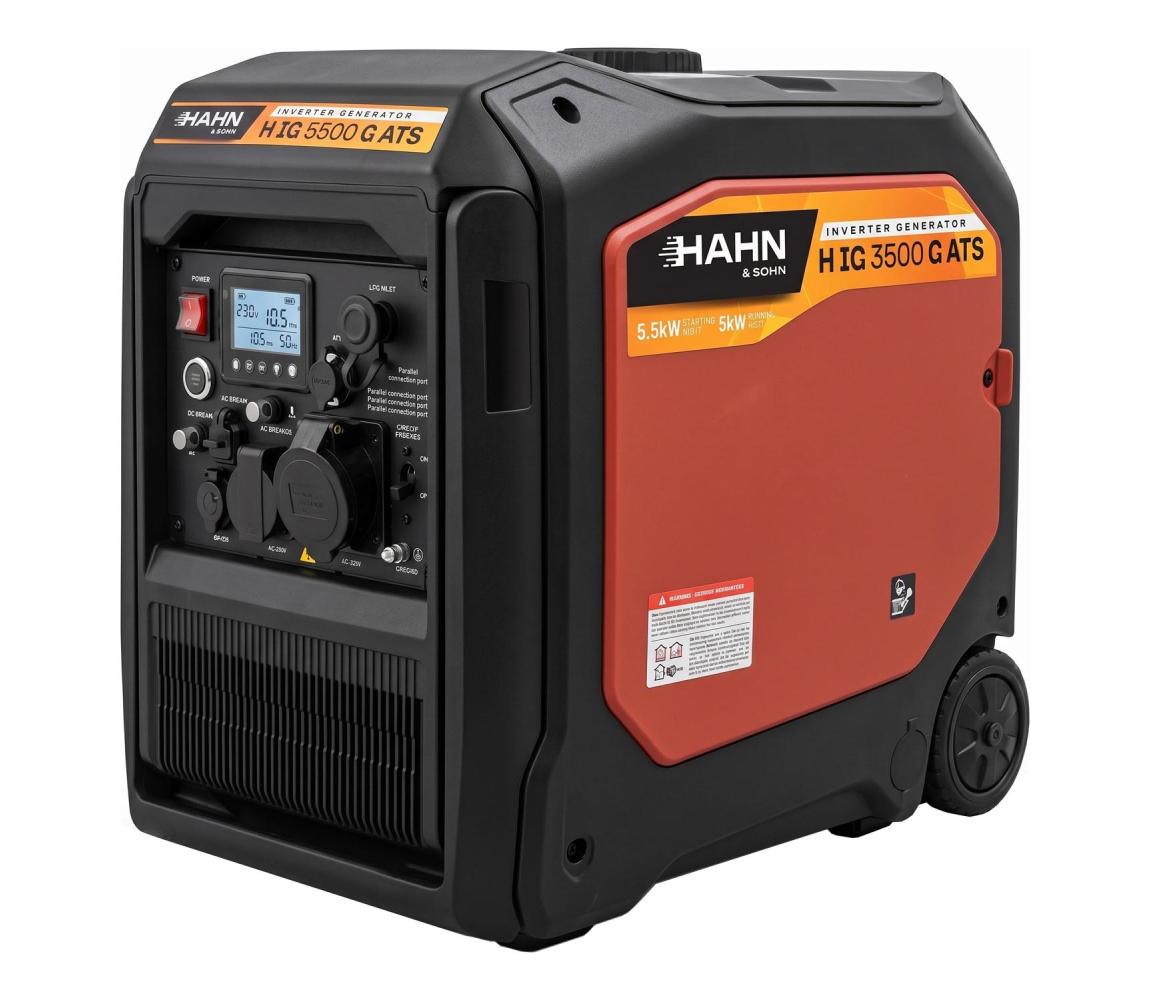 Hahn & Sohn 20086 - Benzínová/LPG elektrocentrála HIG 5500 G ATS 5500/5000W 20086