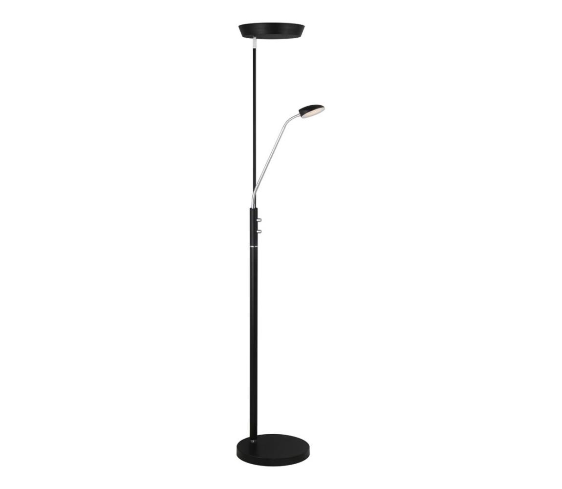 Halo Design 716067- LED stmievateľná stojacia lampa VEGAS LED/20W/230V + LED/5W čierna/chróm 716067