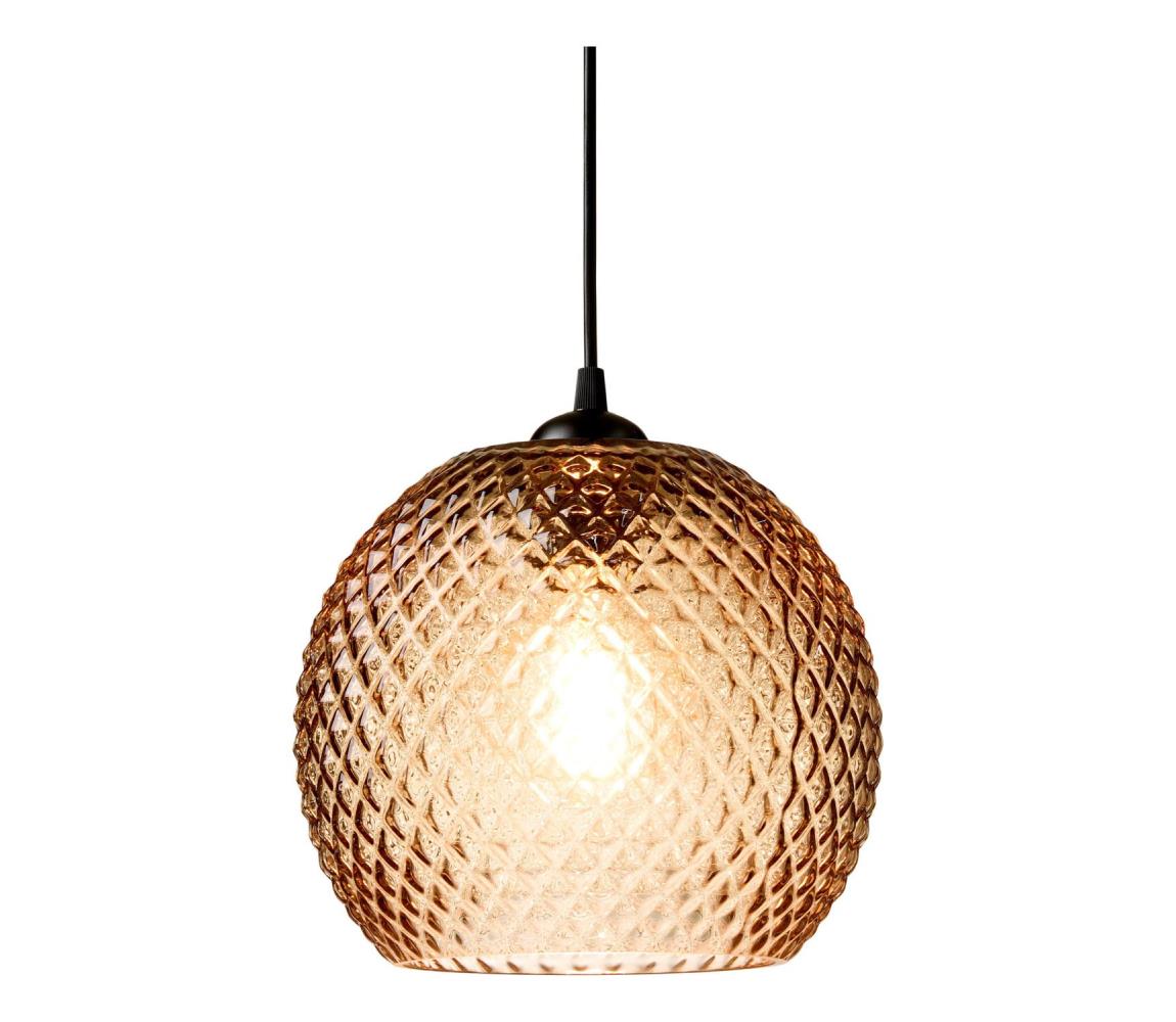 Halo Design 718368 - Závesné svietidlo na lanku NOBB 1xE27/40W/230V pr. 22 cm dymovo-hnedé 718368