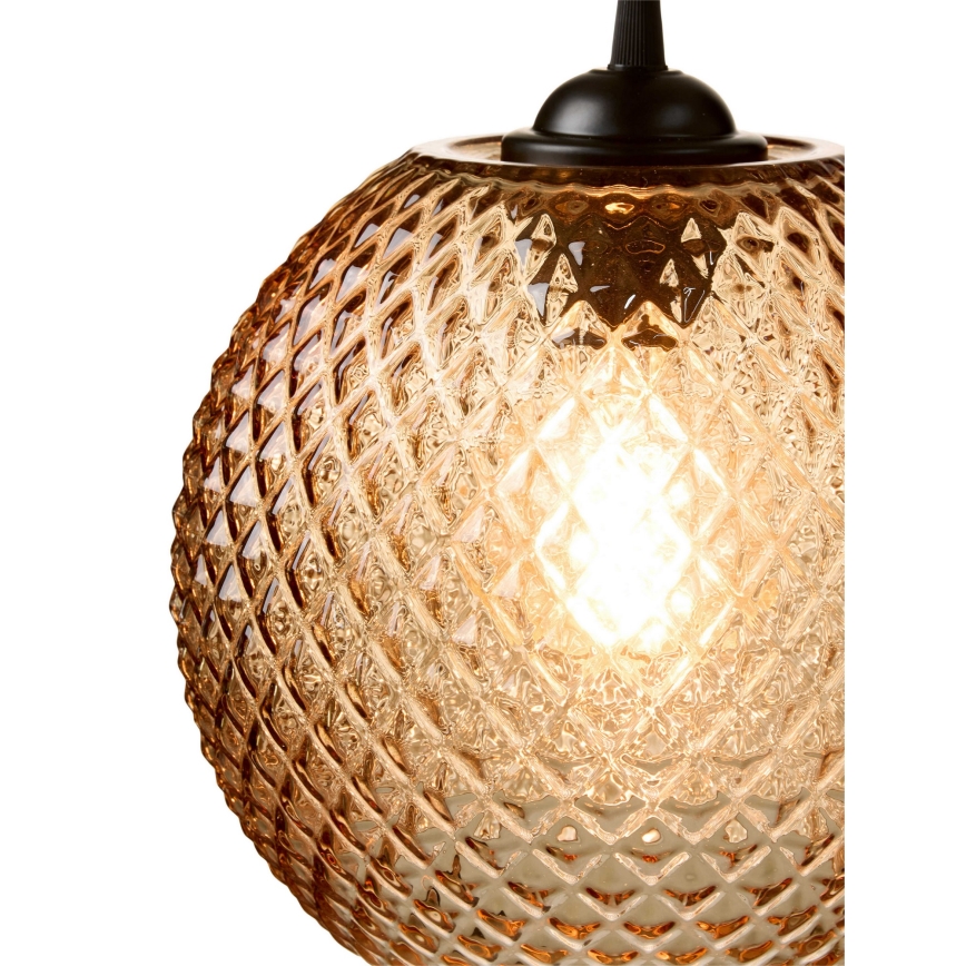 Halo Design 718368 - Závesné svietidlo na lanku NOBB 1xE27/40W/230V pr. 22 cm dymovo-hnedé