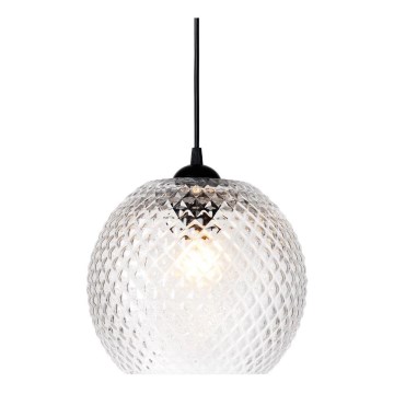 Halo Design 718436 - Závesný luster NOBB na lankách 1xE27/40W/230V, priemer 22 cm, priehľadný