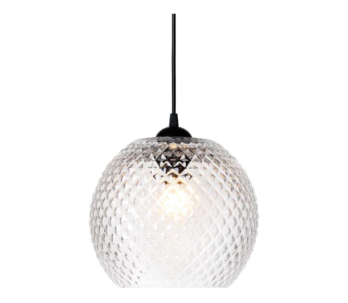 Halo Design 718436 - Závesný luster NOBB na lankách 1xE27/40W/230V, priemer 22 cm, priehľadný 718436