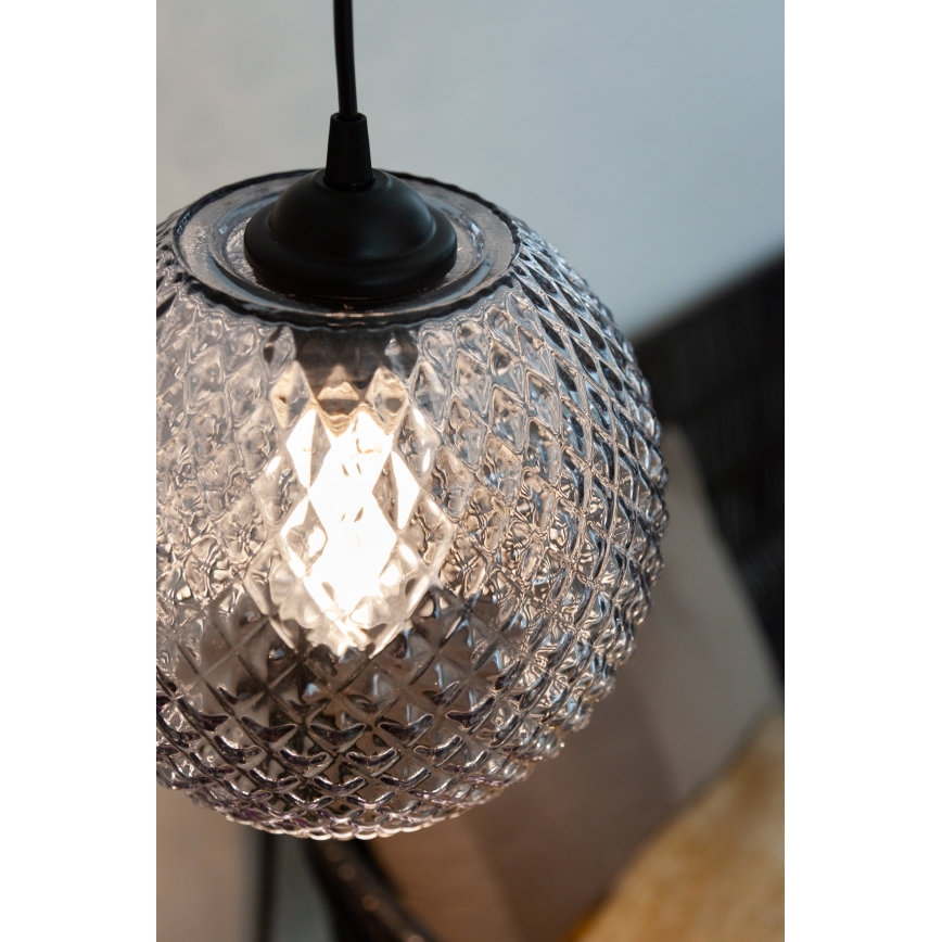 Halo Design 718443 - Závesný luster na lanku NOBB 1xE27/40W/230V priemer 22 cm dymovo-sivý
