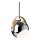 Halo Design 734443 - Závesný luster na lanku DC 1xE27/40W/230V priemer 18 cm lesklý chróm/dub