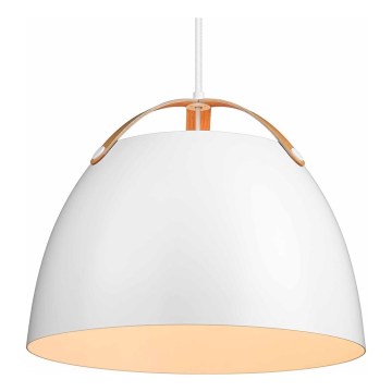 Halo Design 734870 - Luster na lane OSLO 1xE27/40W/230V pr. 40 cm biela/dub