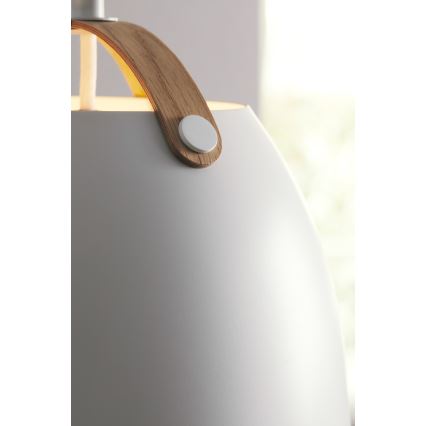 Halo Design 734870 - Luster na lane OSLO 1xE27/40W/230V pr. 40 cm biela/dub