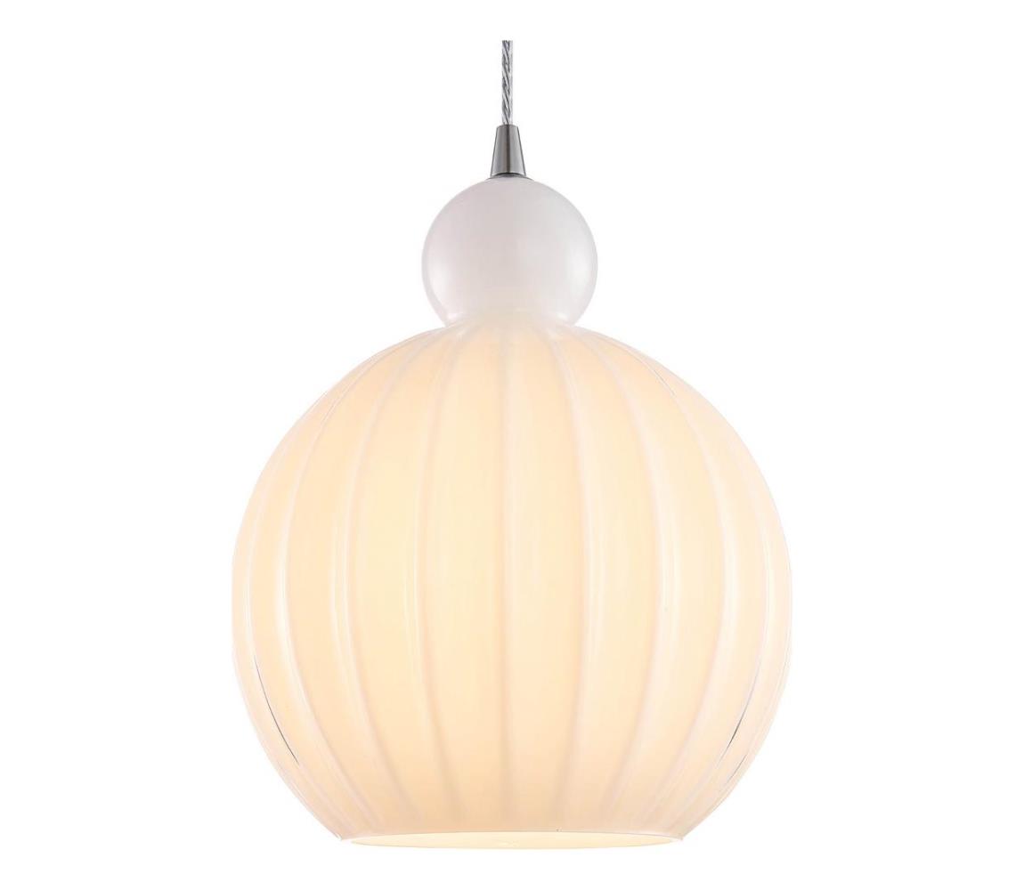 Halo Design 737321 - Závesné svietidlo na lanku BALL BALL 1xE27/40W/230V priemer 32 cm biela 737321
