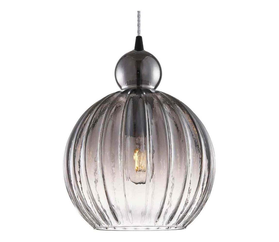 Halo Design 737338 - Závesné svietidlo na lanku BALL BALL 1xE27/40W/230V, priemer 32 cm, dymovo šedé 737338