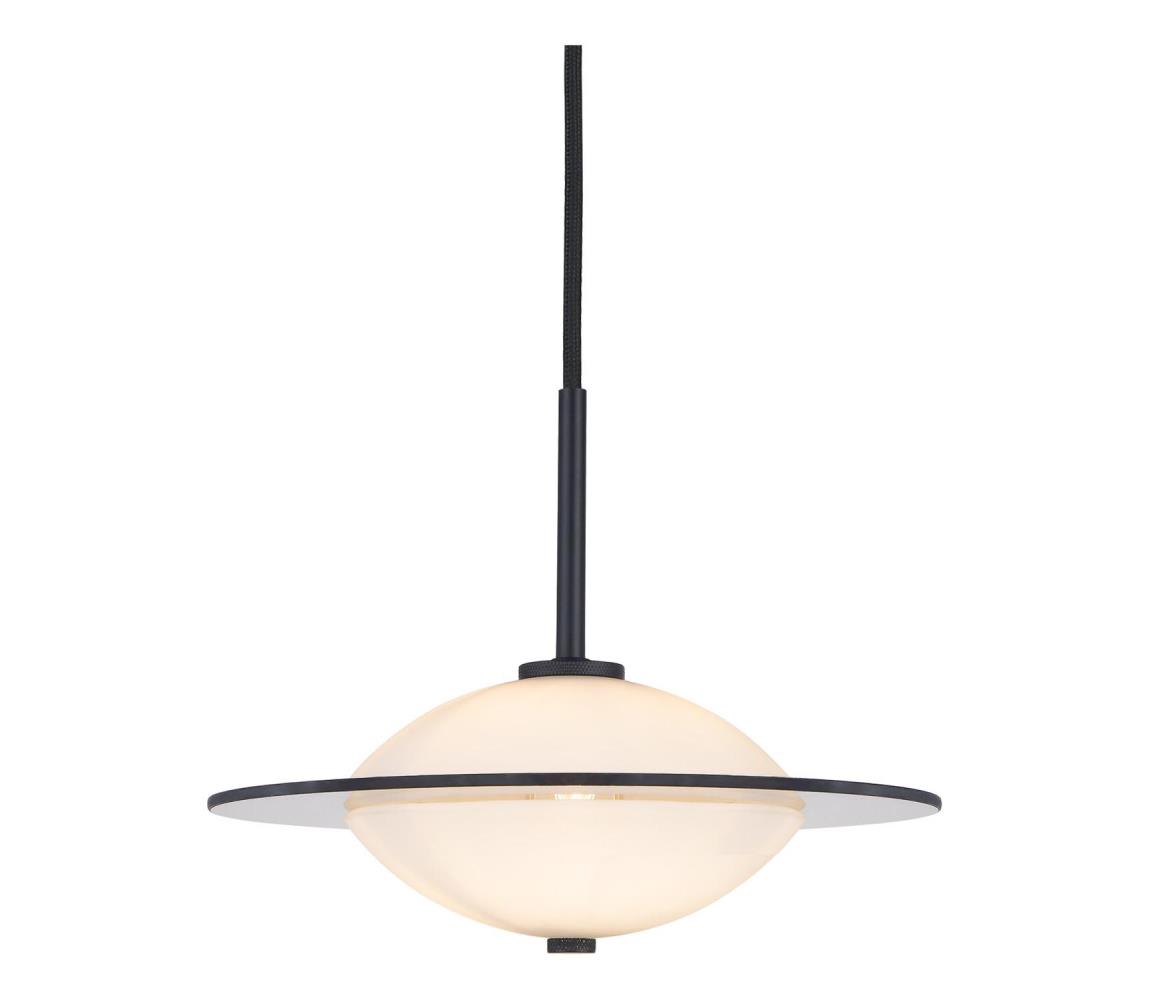Halo Design 743582- Závesné svietidlo na lane ORBIT 1xG9/7W/230V priemer 24 cm biele/čierne/dymové. 743582