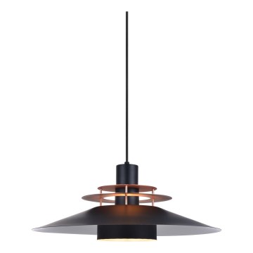 Halo Design 744503 - Luster na lanku RIVOLI 1xE27/40W/230V priemer 50 cm čierna/medená