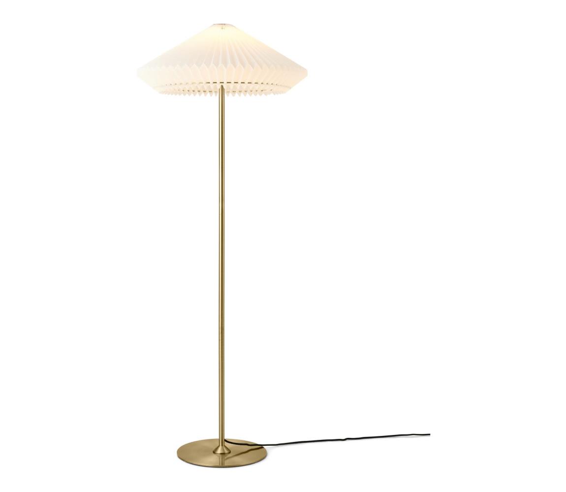Halo Design 745050 - Stojacia lampa PARIS 1xE27/40W/230V mosadz/biela/dub 745050