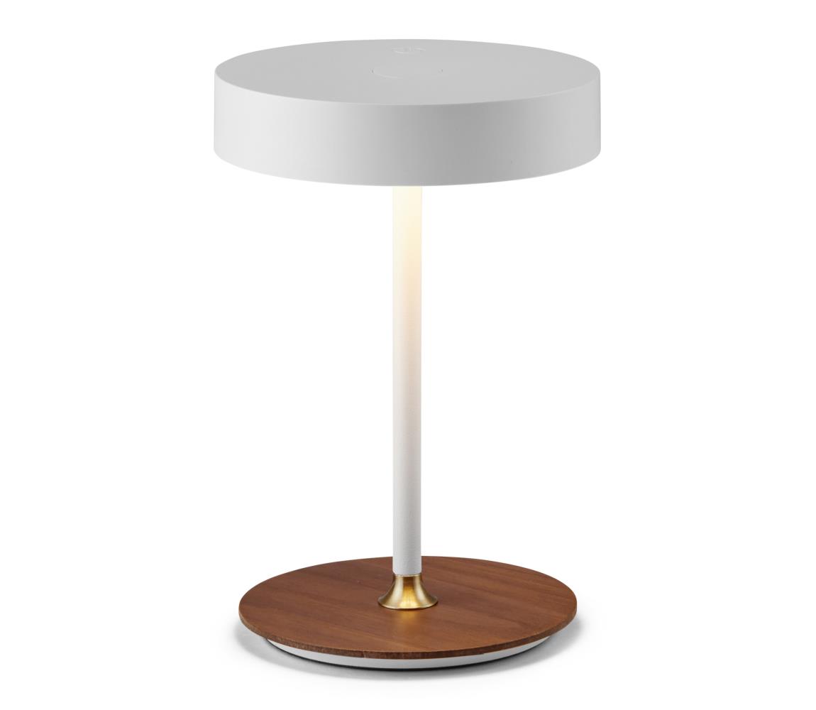 Halo Design 745760- LED stmievateľná nabíjacia lampa ON THE MOVE LED/2,5W/4000 mAh biela/drevo 745760