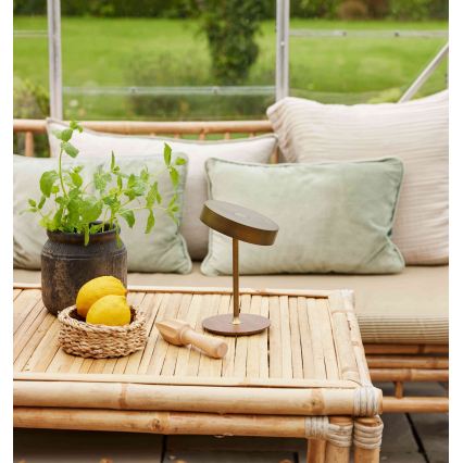 Halo Design 745784 - LED stmievateľná nabíjacia stolná lampa ON THE MOVE LED/2,5W/4000 mAh mosadz/drevo