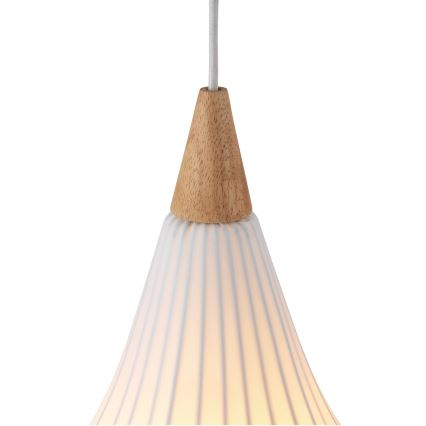 Halo Design 746262 - Luster na lane DROPS 1xE27/40W/230V, priemer 30 cm, biela/dub