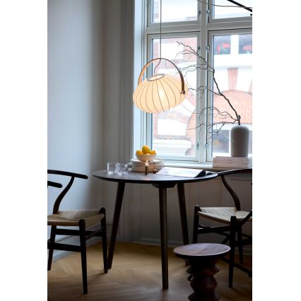 Halo Design 746347 - Závesné svietidlo s lankom DC 1xE27/40W/230V pr. 40 cm biela/dub