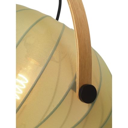 Halo Design 746361 - Závesný luster na lanku DC 1xE27/40W/230V, priemer 40 cm, zelená/dub