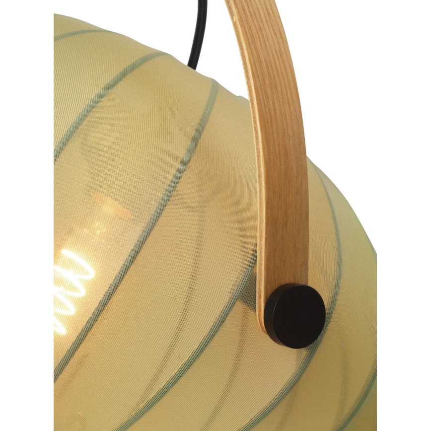 Halo Design 746361 - Závesný luster na lanku DC 1xE27/40W/230V, priemer 40 cm, zelená/dub