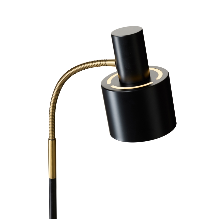 Halo Design 746866 - Stojacia lampa VOGUE 1xE27/40W/230V čierna/mosadz