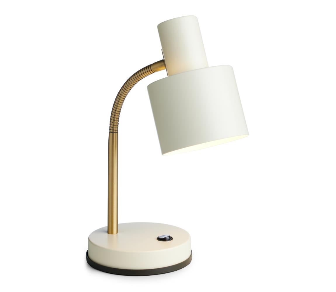 Halo Design 746910 - Stolná lampa VOGUE 1xE27/40W/230V krémová/mosadz 746910