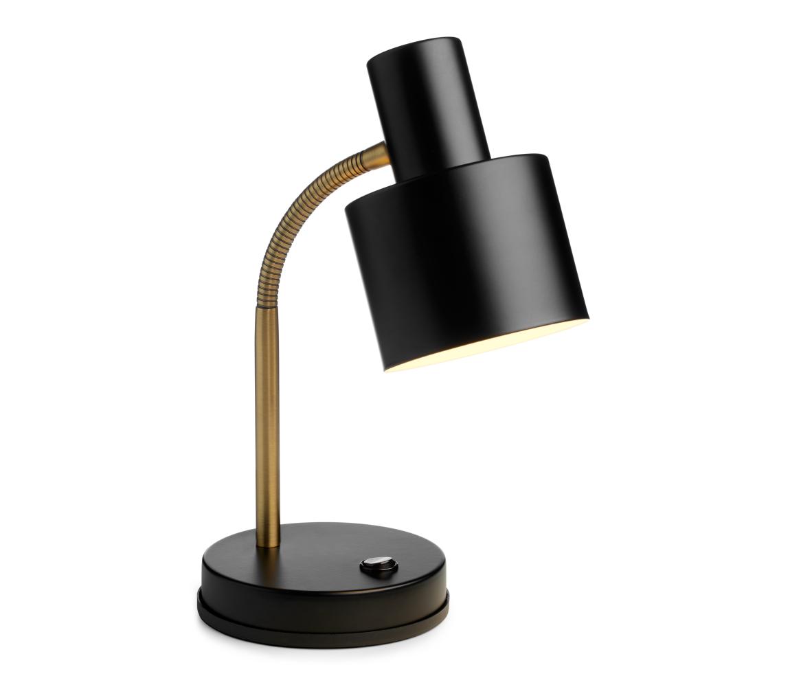 Halo Design 746927 - Stolná lampa VOGUE 1xE27/40W/230V čierna/mosadz 746927