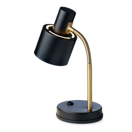 Halo Design 746927 - Stolná lampa VOGUE 1xE27/40W/230V čierna/mosadz