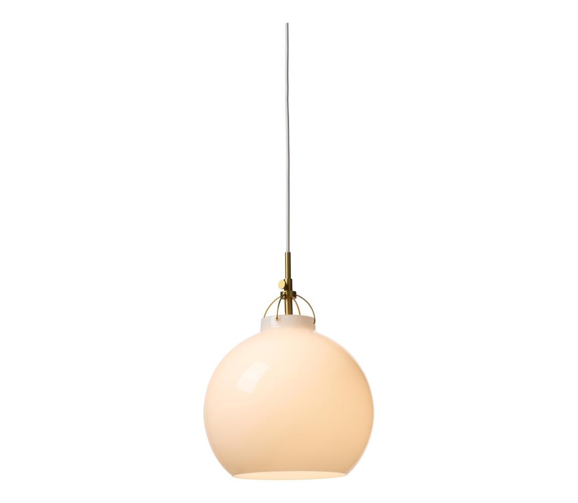 Halo Design 747993 - Závesné svietidlo TOSCANA 1xE27/40W/230V pr. 27 cm krémová/mosadz 747993