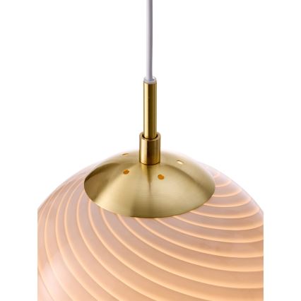 Halo Design 748358 - Závesný luster CANDY na lanku 1xE27/25W/230V pr. 20 cm sivá/mosadz