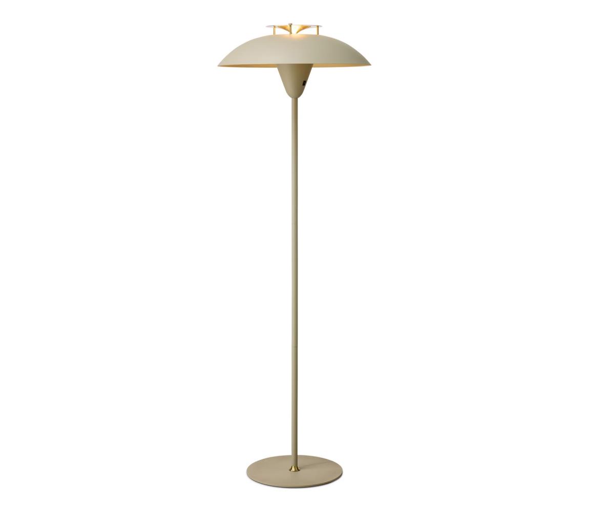 Halo Design 748990 - Stojacia lampa STEPP 1xE27/28W/230V béžová/mosadz 748990