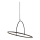 Halo Design 749546 - LED stmievateľný luster na lanku TILT LED/40W/230V pr. 60 cm čierna