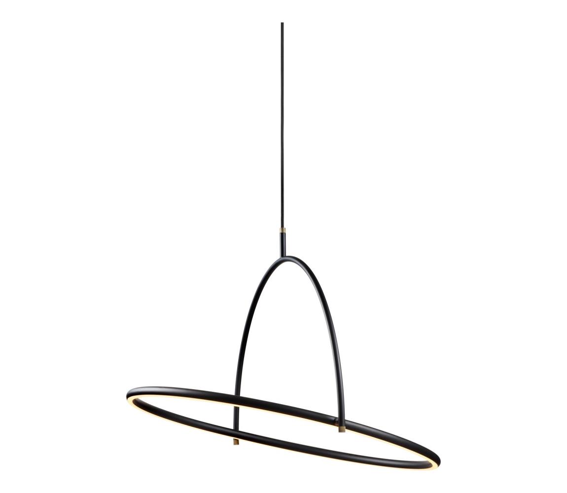 Halo Design 749546 - stmievateľný LED luster na lanku TILT LED/40W/230V priemer 60 cm čierna 749546