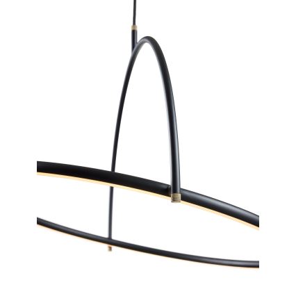 Halo Design 749546 - LED stmievateľný luster na lanku TILT LED/40W/230V pr. 60 cm čierna