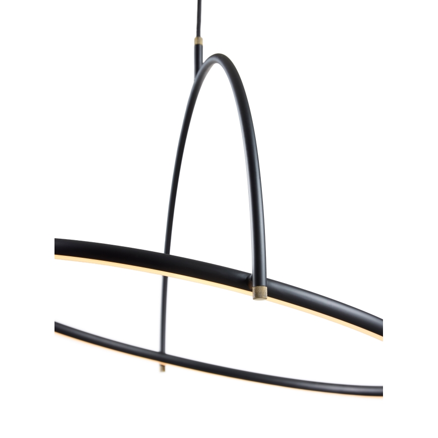 Halo Design 749546 - LED stmievateľný luster na lanku TILT LED/40W/230V pr. 60 cm čierna