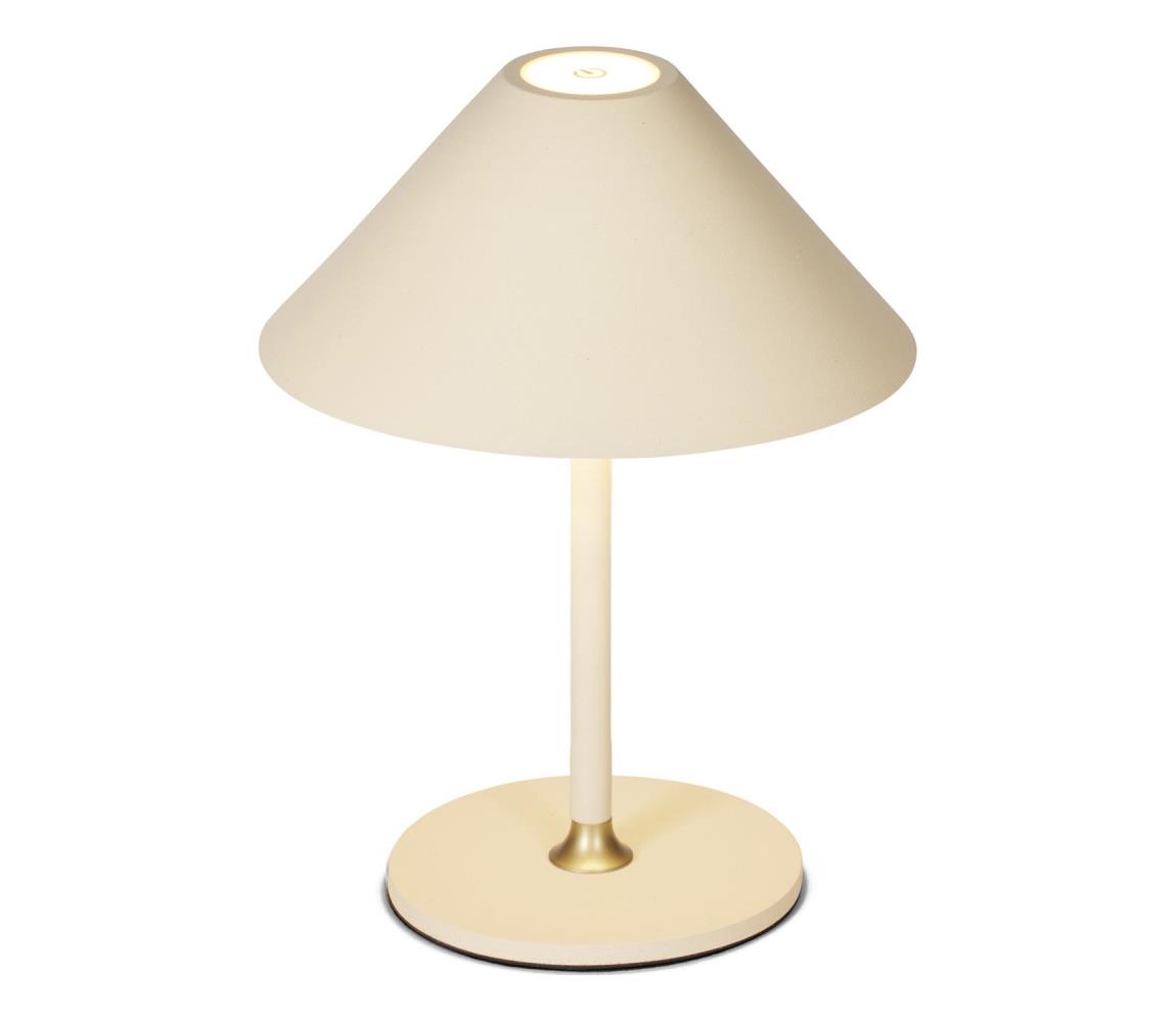 Halo Design 800773 - LED stmievateľná nabíjateľná stolná lampa HYGGE LED/3W/4000 mAh IP54 krémová 800773