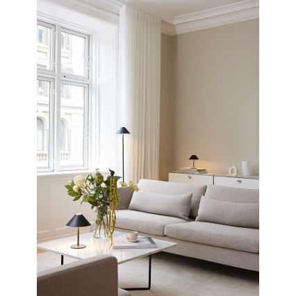 Halo Design 800803 - LED stmievateľná vonkajšia dobíjateľná stolná lampa HYGGE LED/3W/4000 mAh IP54 čierna