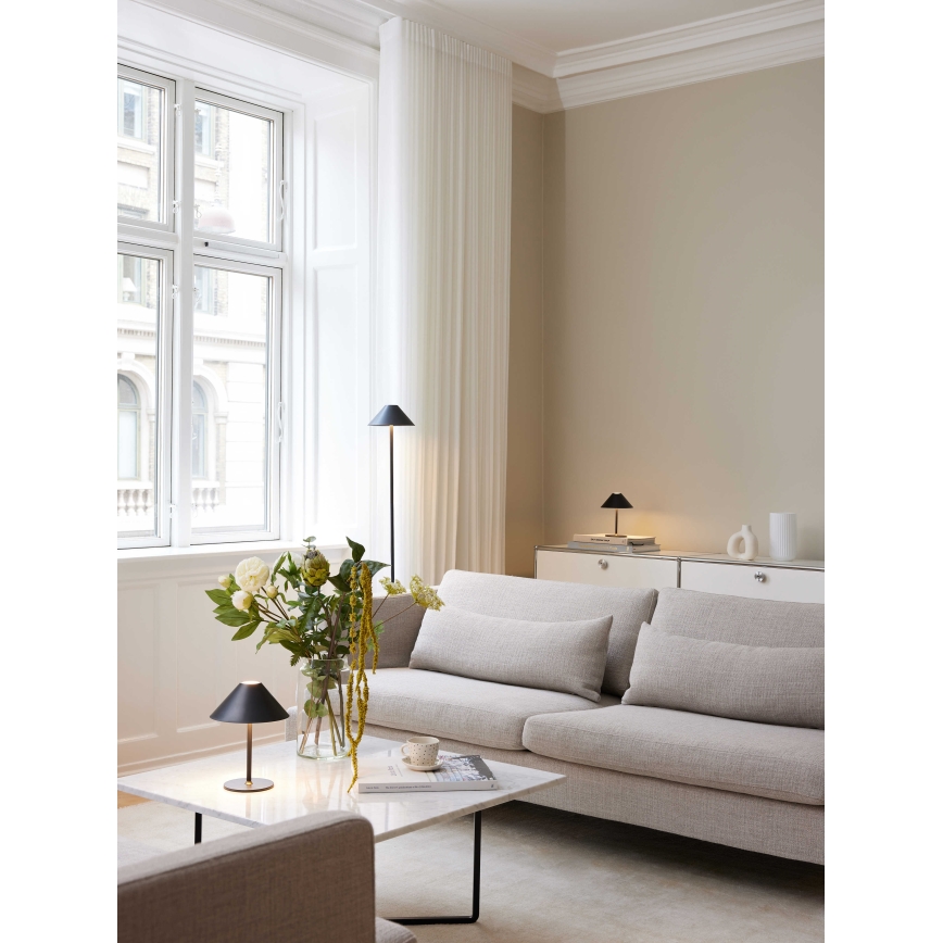 Halo Design 800803 - LED stmievateľná vonkajšia dobíjateľná stolná lampa HYGGE LED/3W/4000 mAh IP54 čierna