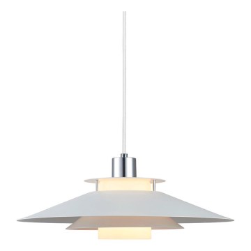 Halo Design 990792 - Závesný luster na lanku RIVOLI 1xE27/40W/230V priemer 40 cm biela/lesklý chróm