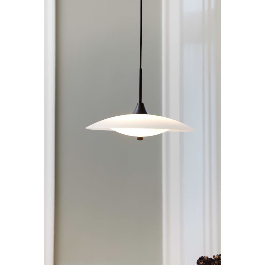 Halo Design 991317 - Závesný luster na lane BARONI 3xG9/18W/230V pr. 46 cm biela/čierna
