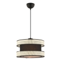 HALO závesná lampa 1xE27/60W/230V čierna/krémová