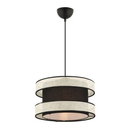 HALO závesná lampa 1xE27/60W/230V čierna/krémová
