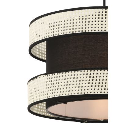 HALO závesná lampa 1xE27/60W/230V čierna/krémová