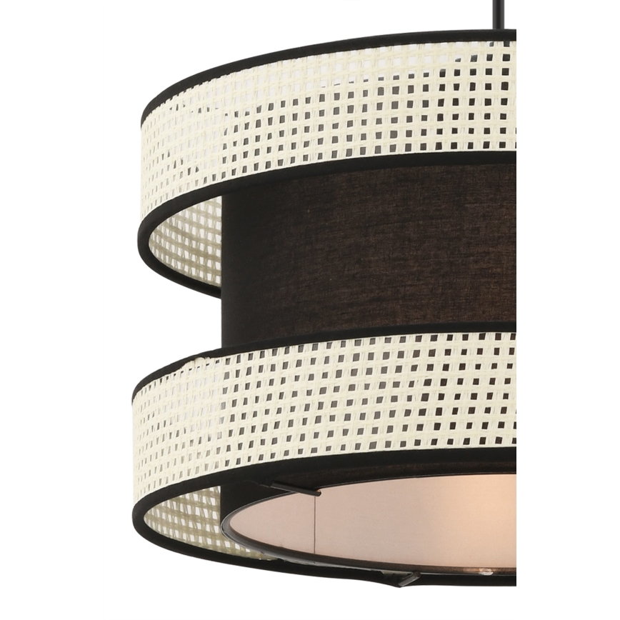 HALO závesná lampa 1xE27/60W/230V čierna/krémová