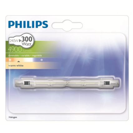 Halogénová žiarovka PHILIPS R7s/240W/230V 2900K - ECO HALO 118 mm